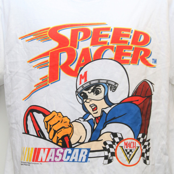 1996 SPEED RACER" Japanese Anime Nascar Tee - Picture 3 of 5